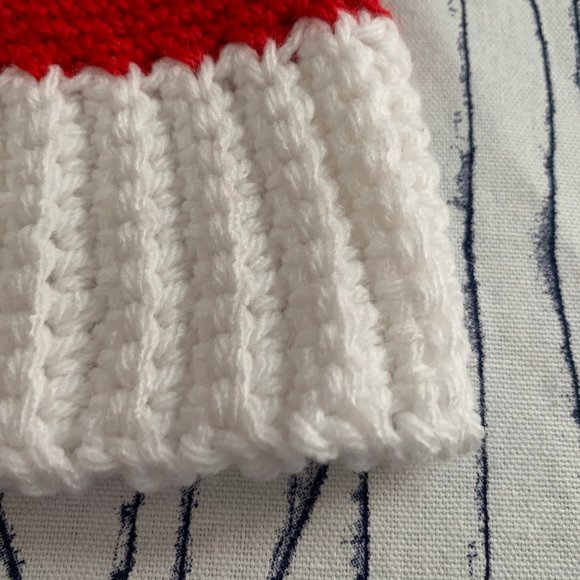 ⭐️Hand Crocheted Children's Christmas Santa Beanie - Picture 6 of 12